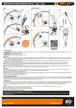 Kit De Garde-boue Raceblade Pro XL Noir -Vélos Promotion Boutique AB bedienungsanleitung RACEBLADE PRO XL