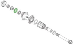 Shimano Bague D'étanchéité Pour Moyeu De Roue Arrière -Vélos Promotion Boutique Shimano Dichtring fur Hinterradnabe Y26D10000 b